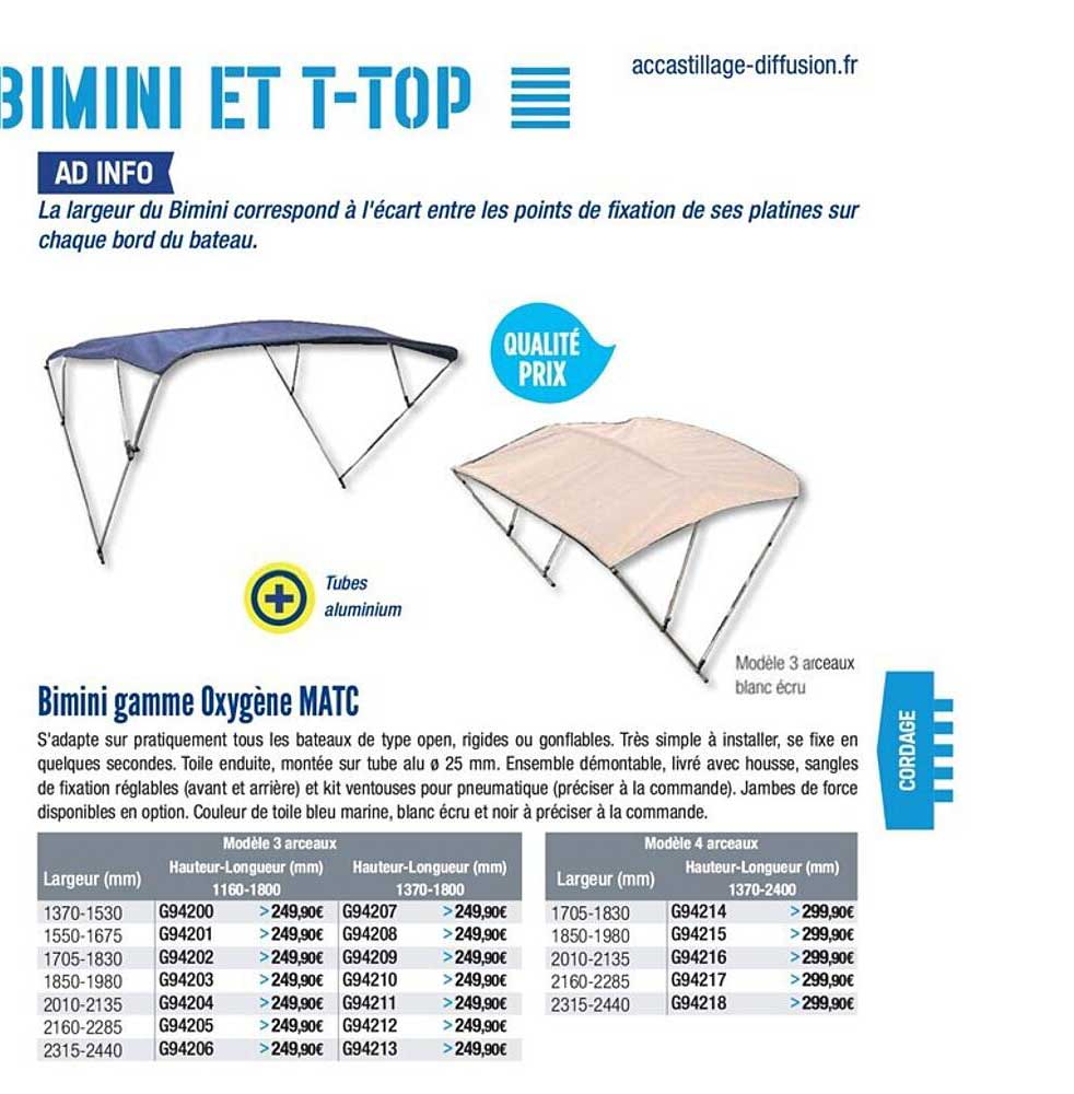 bimini gamme oxygène matc