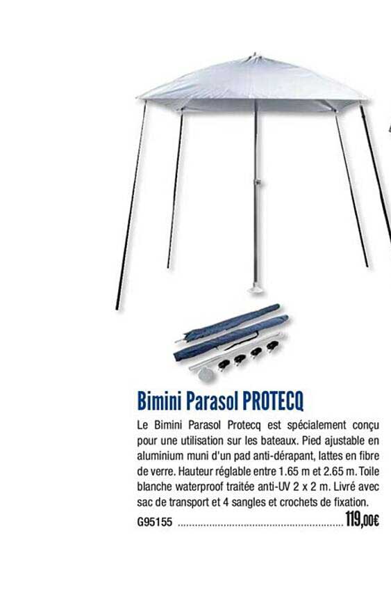 bimini parasol protecq