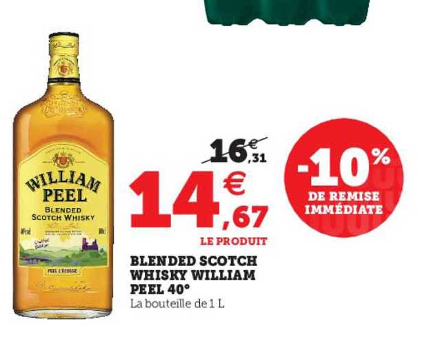 Blended Scotch Whisky William Peel 40°