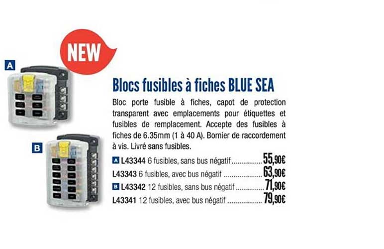 blocs fusible à fiches blue sea
