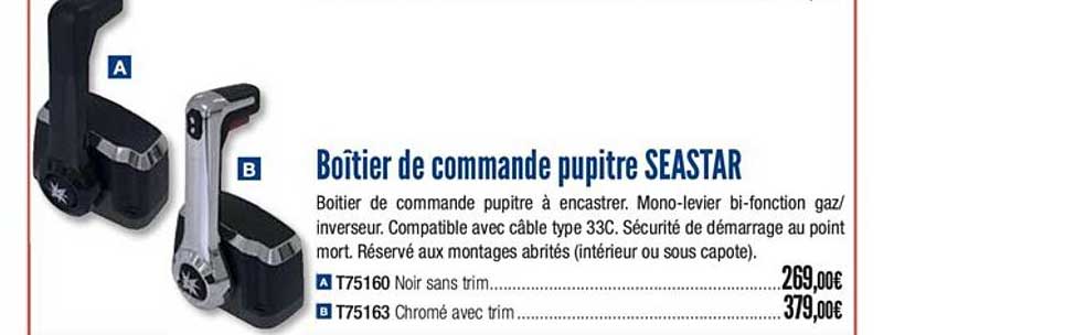 boîtier de commande pupitre seastar