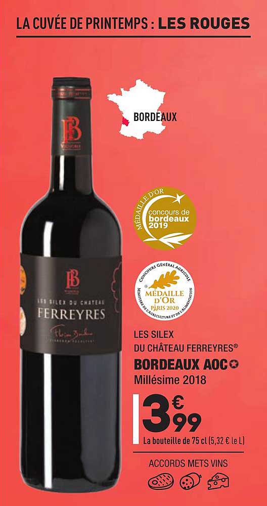 bordeaux aoc les silex du château ferreyres
