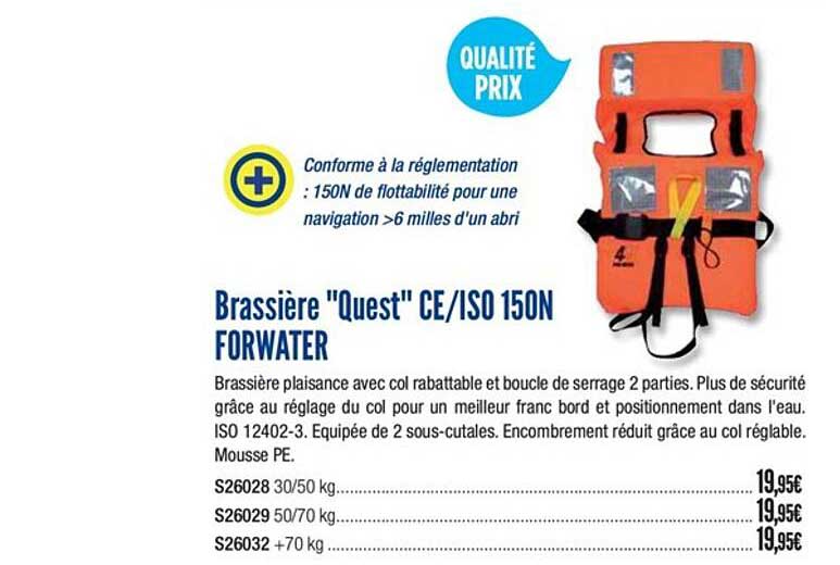 brassière quest ce iso 150n forwater