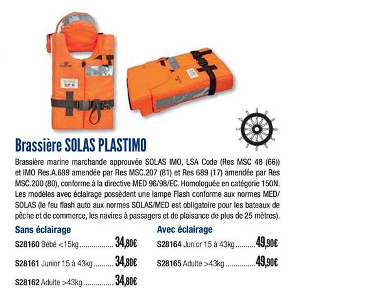 brassière solas plastimo