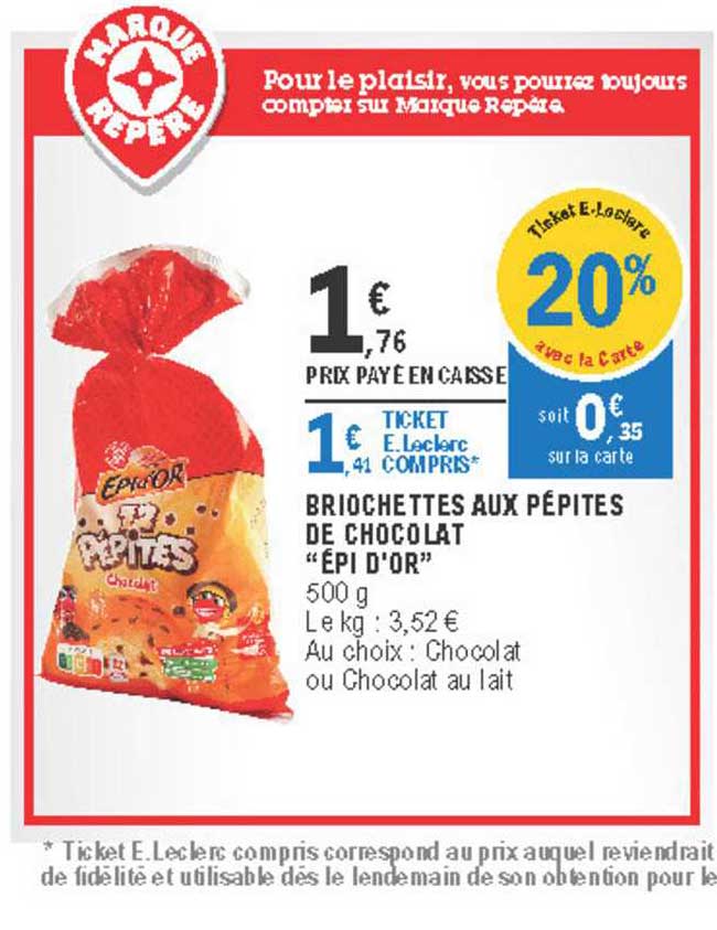 brochettes aux pépites de chocolat "épi d'or"