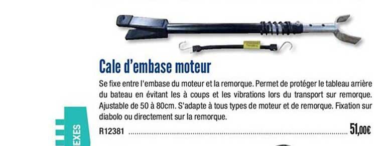 cale d'embase moteur