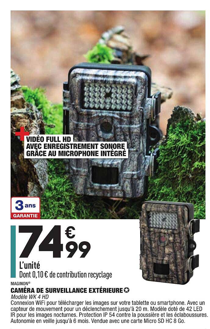 Caméra De Surveillance Extérieure Maginon