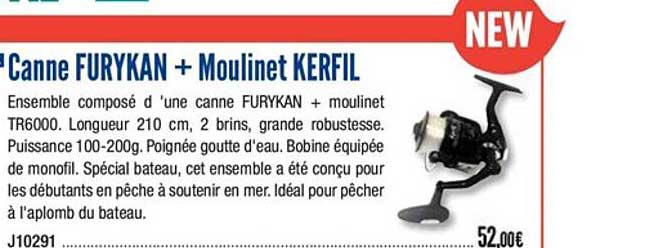 canne furykan + moulinet kerfil