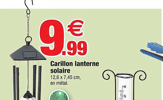 carillon lanterne solaire