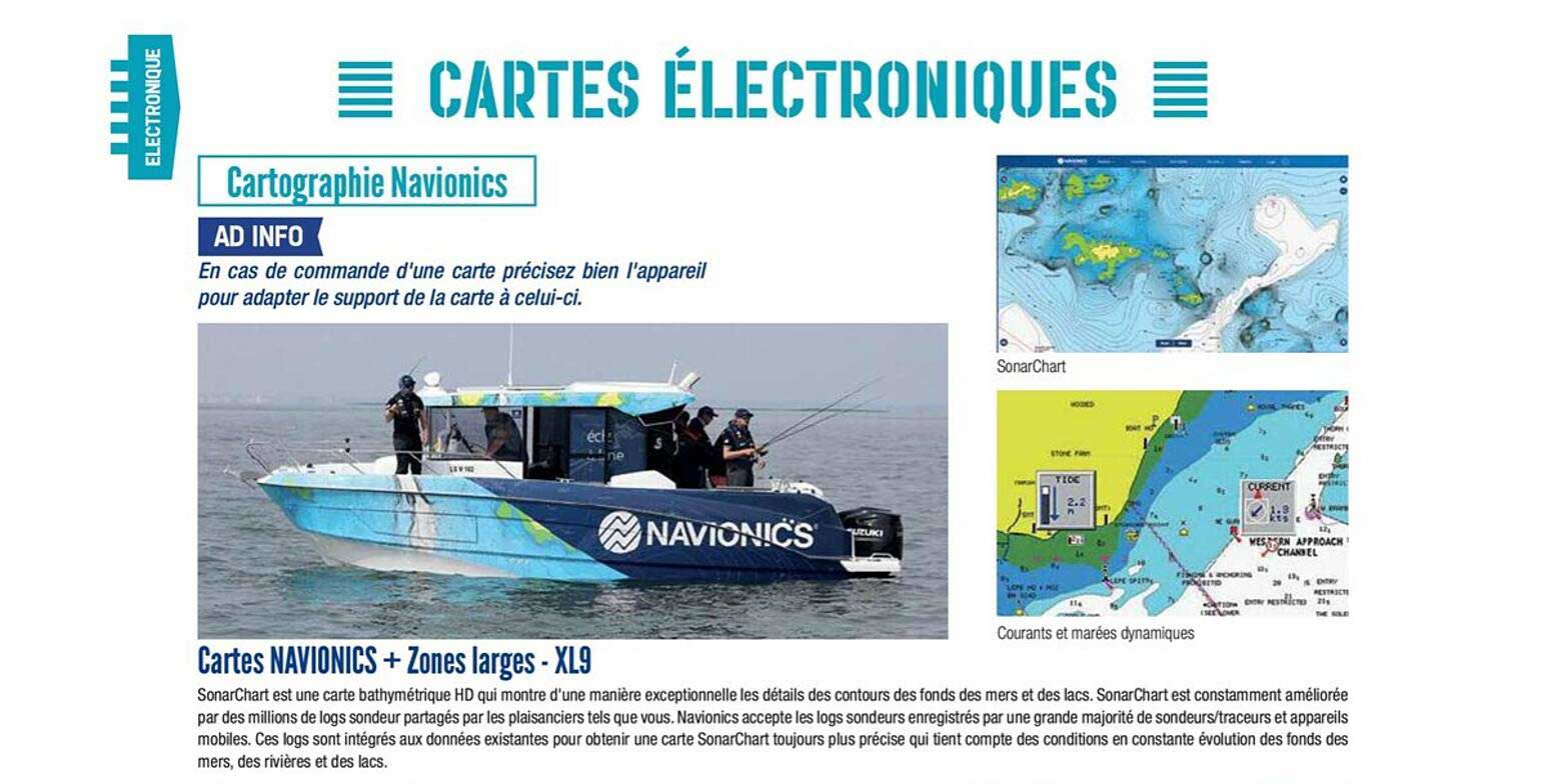 cartes navionics + zones larges xl9