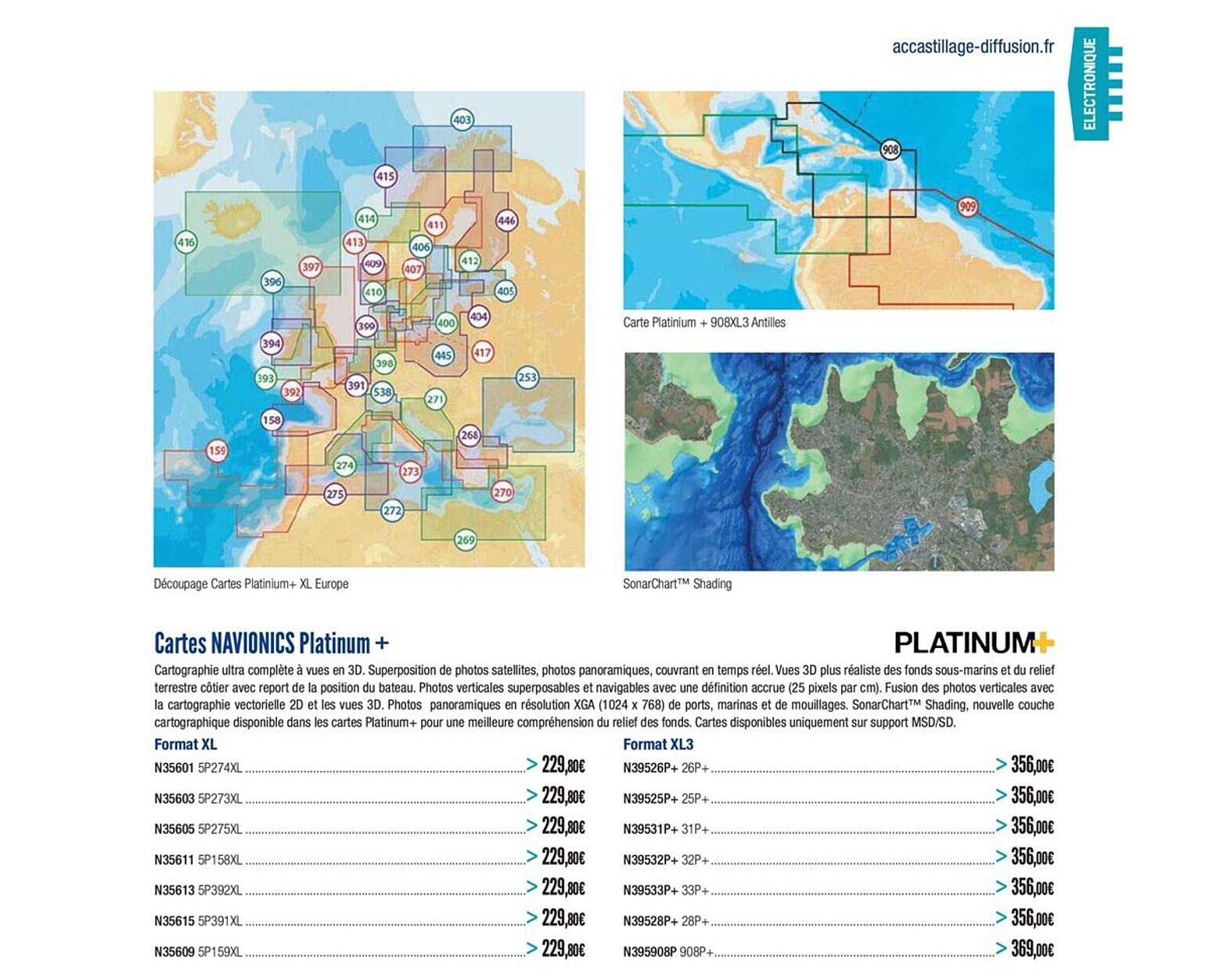 cartes navionics platinum+