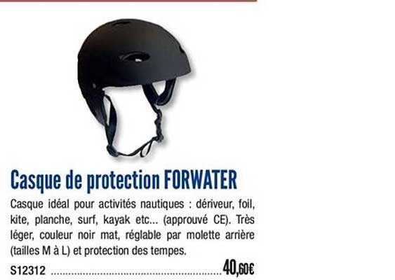casque de protection forwater