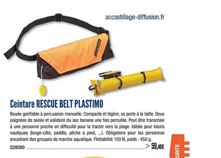 ceinture rescue belt plastimo