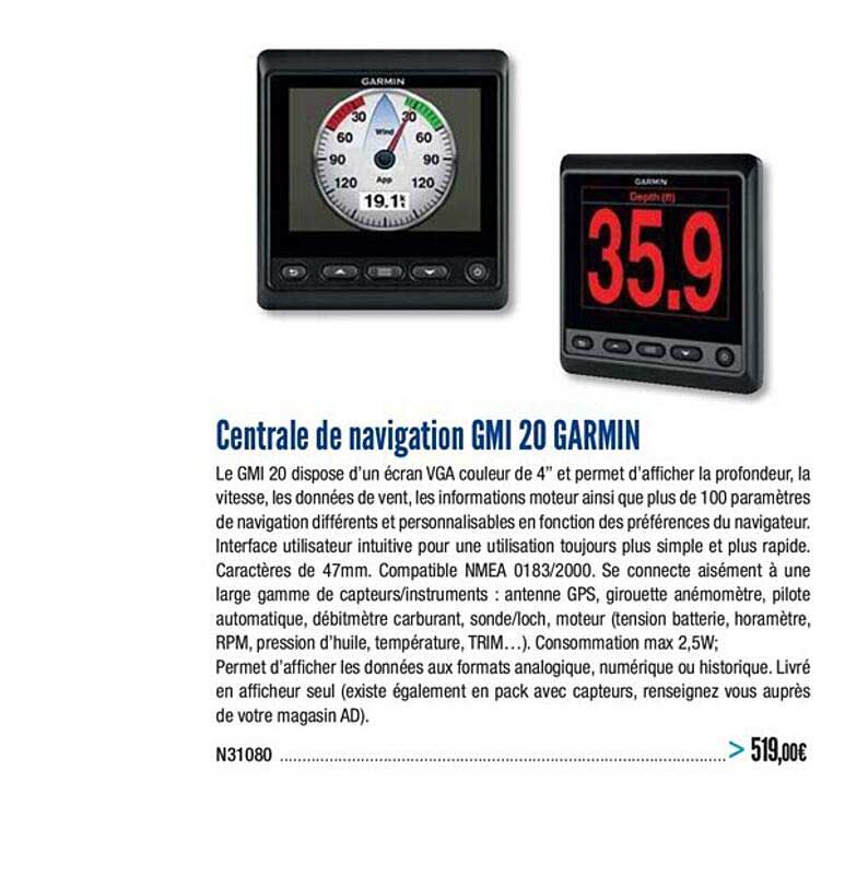 Centrale De Navigation Gmi 20 Garmin