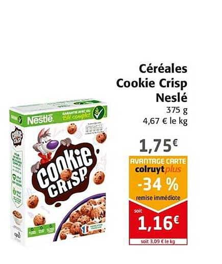 Céréales Cookie Crisp Nestlé