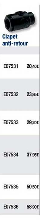 clapet anti retour