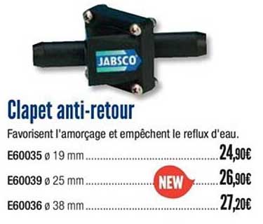 clapet anti retour