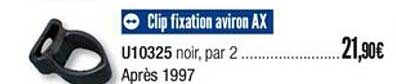 clip fixation aviron ax