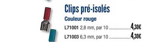 clips pré isolés couleur rouge