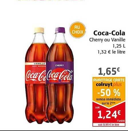 coca-cola cherry ou vanille