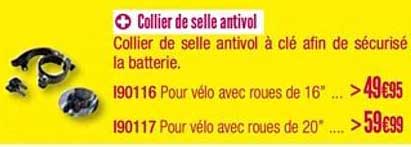 collier de selle antivol