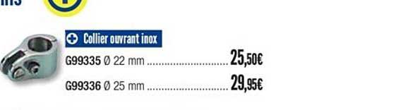 collier ouvrant inox