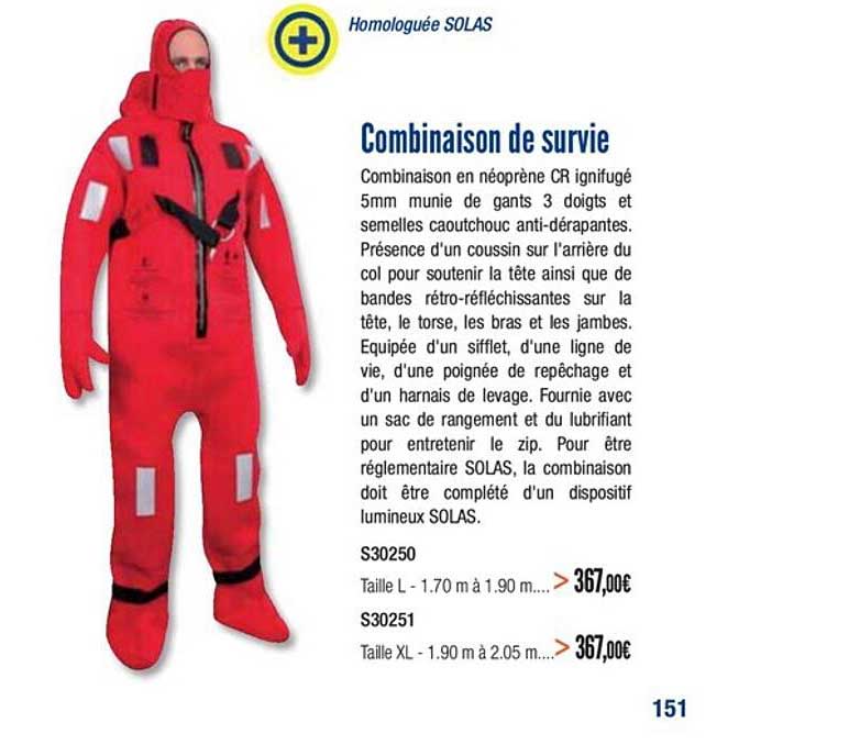 combinaison de survie