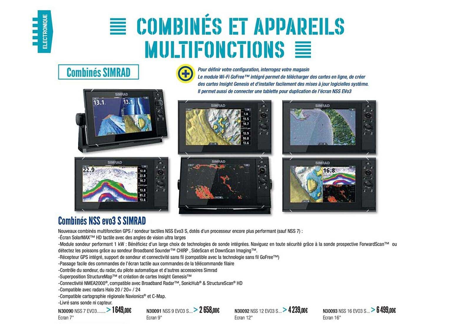combinés nss evo3 s simrad