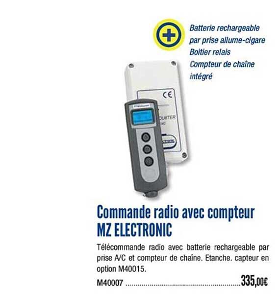 commande radio avec compteur mz electronic