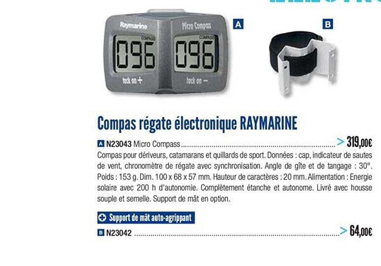 compas régate électronique raymarine