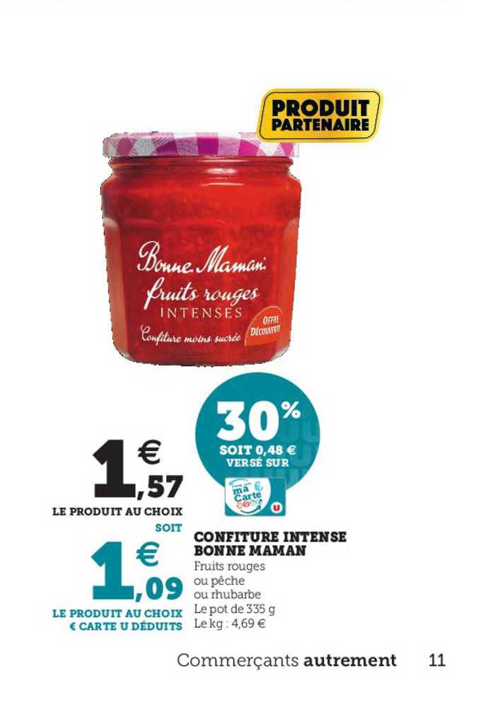 confiture intense bonne maman