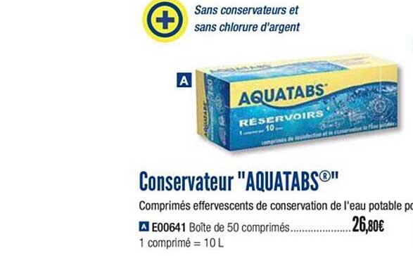 conservateur aquatabs