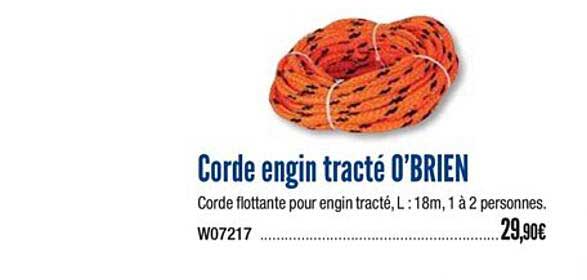 corde engin tracté o'brien