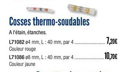 cosses thermo soudables