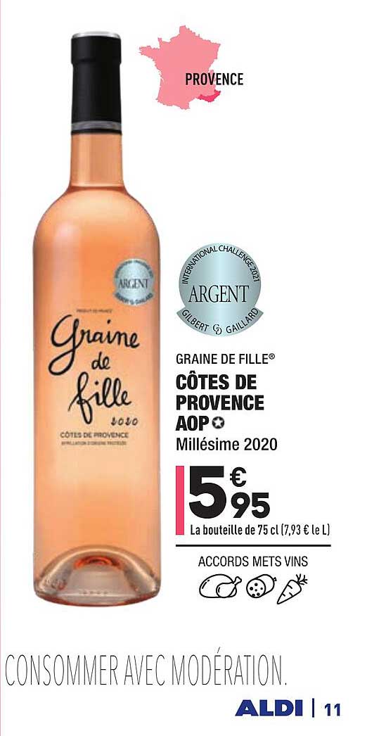 côtes de provence aop graine de fille