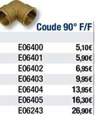coude 90° f f