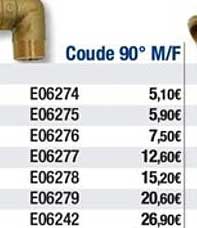 Coude 90° M F