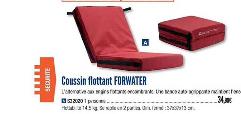 coussin flottant forwater