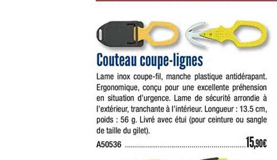 Couteau Coupe Lignes