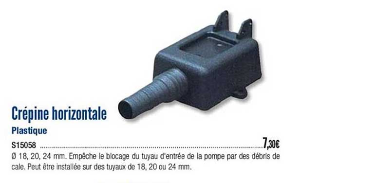 Crépine Horizontale Plastique