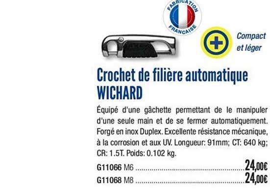 crochet de filière automatique wichard