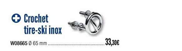 crochet tire ski inox