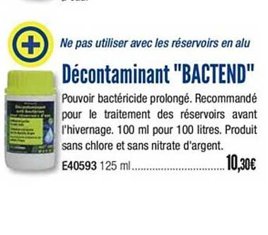 décontaminant bactend