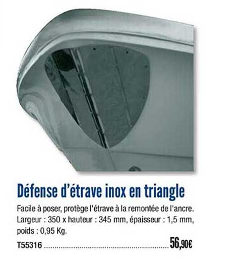 Défense D'étrave Inox En Triangle