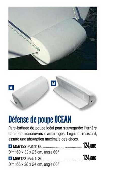 défense de poupe océan