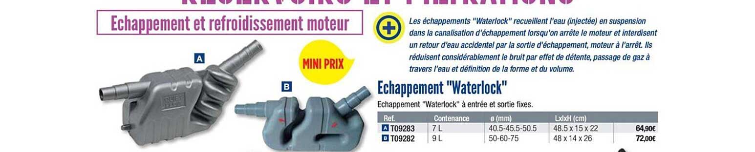 échappement waterlock