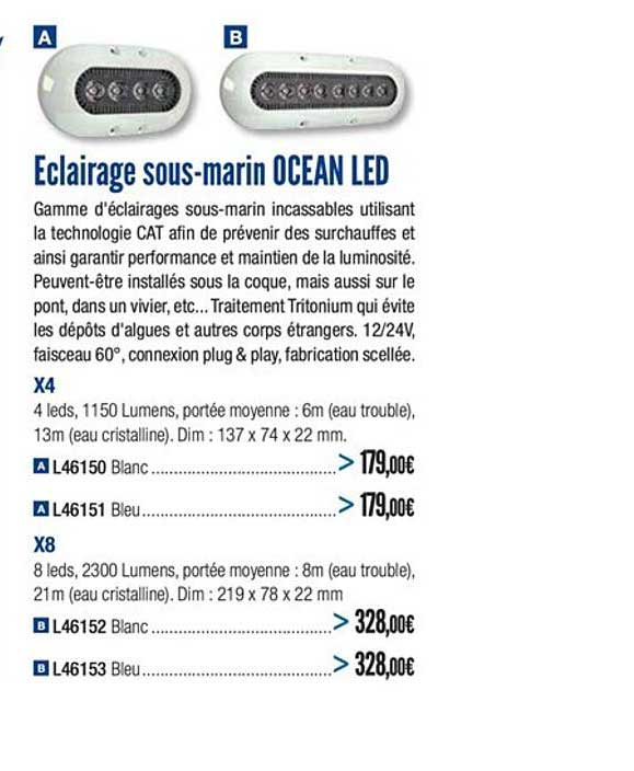 éclairage sous marin ocean led