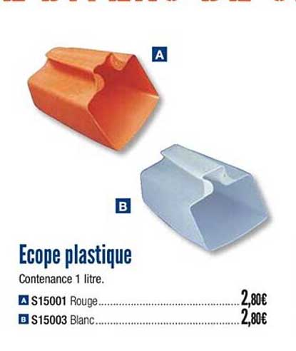 écope plastique