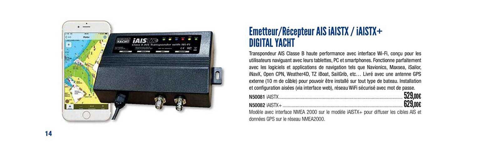 émetteur récepteur ais iaistx iaistx+ digital yacht