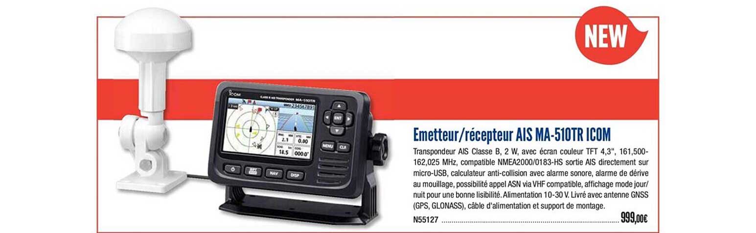 émetteur récepteur ais ma 510tr icom